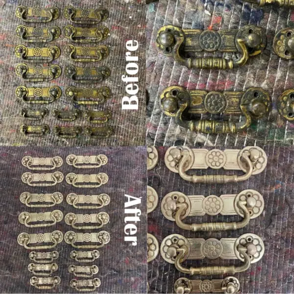 cleaning brass handles