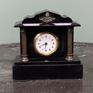 restored slate black clock