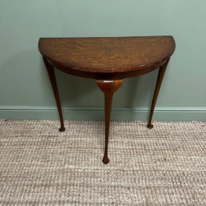 Demi Lune Side Table sealed with Sanding Sealer before French Polish