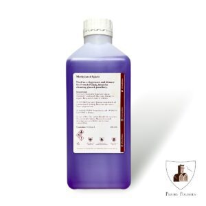 Priory Polishes Methylated Spirit back label