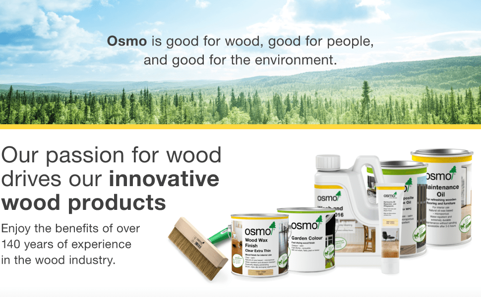 Osmo wood care products