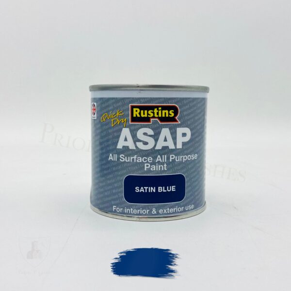 Rustins Quick Dry All Surface All Purpose Paint ASAP Paint – 250ml - Blue