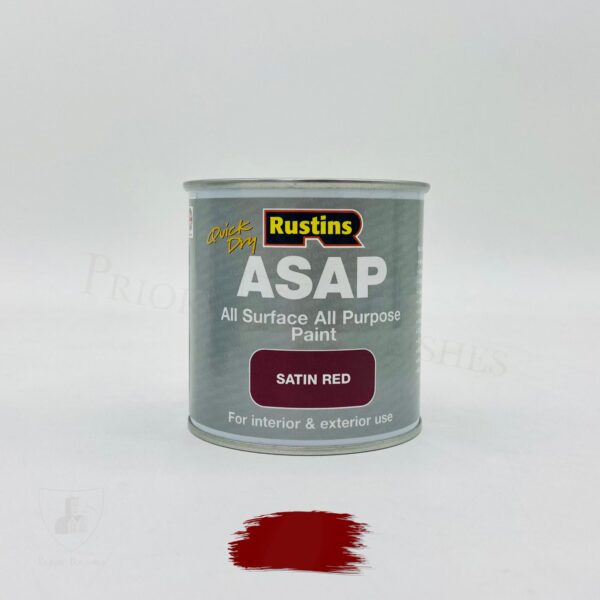 Rustins Quick Dry All Surface All Purpose Paint ASAP Paint – 250ml - Red