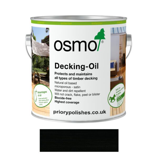 Osmo Decking Oil Tints - 712 Ebony