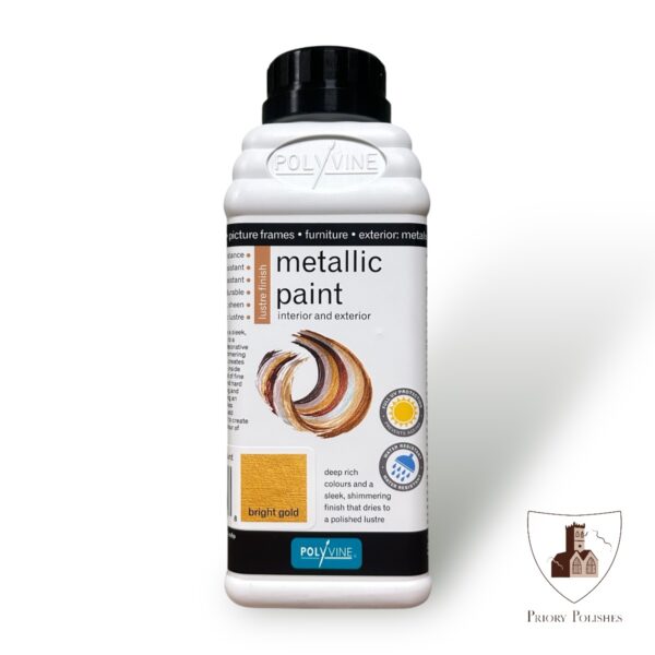 Polyvine Metallic Paint - Bright Gold