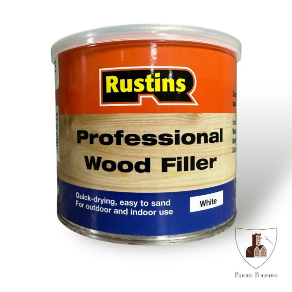 Rustins Two-Part Professional Wood Filler - White