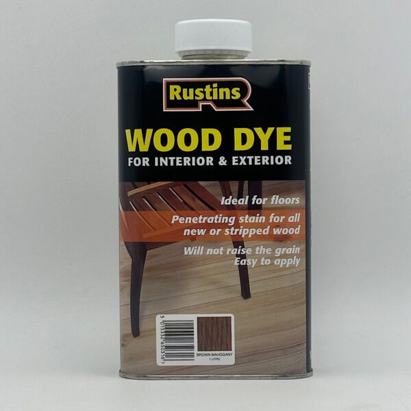 Rustins Wood Dye 1 Litre - Brown Mahogany