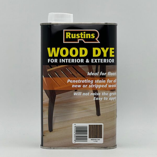 Rustins Wood Dye 1 Litre - Medium Oak