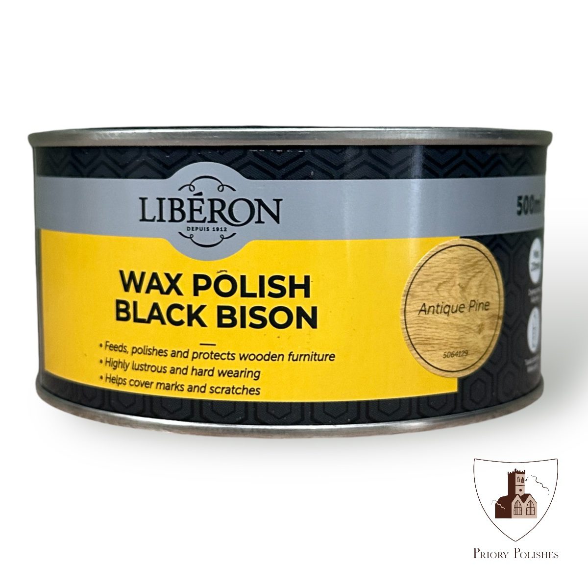 Liberon Wax Polish Black Bison Paste - Antique Pine