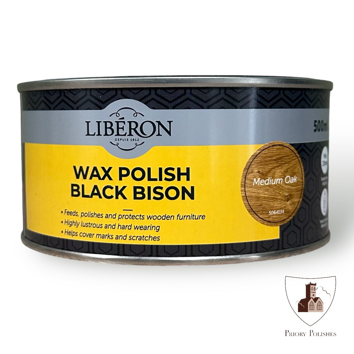 Liberon Wax Polish Black Bison Paste - Medium Oak