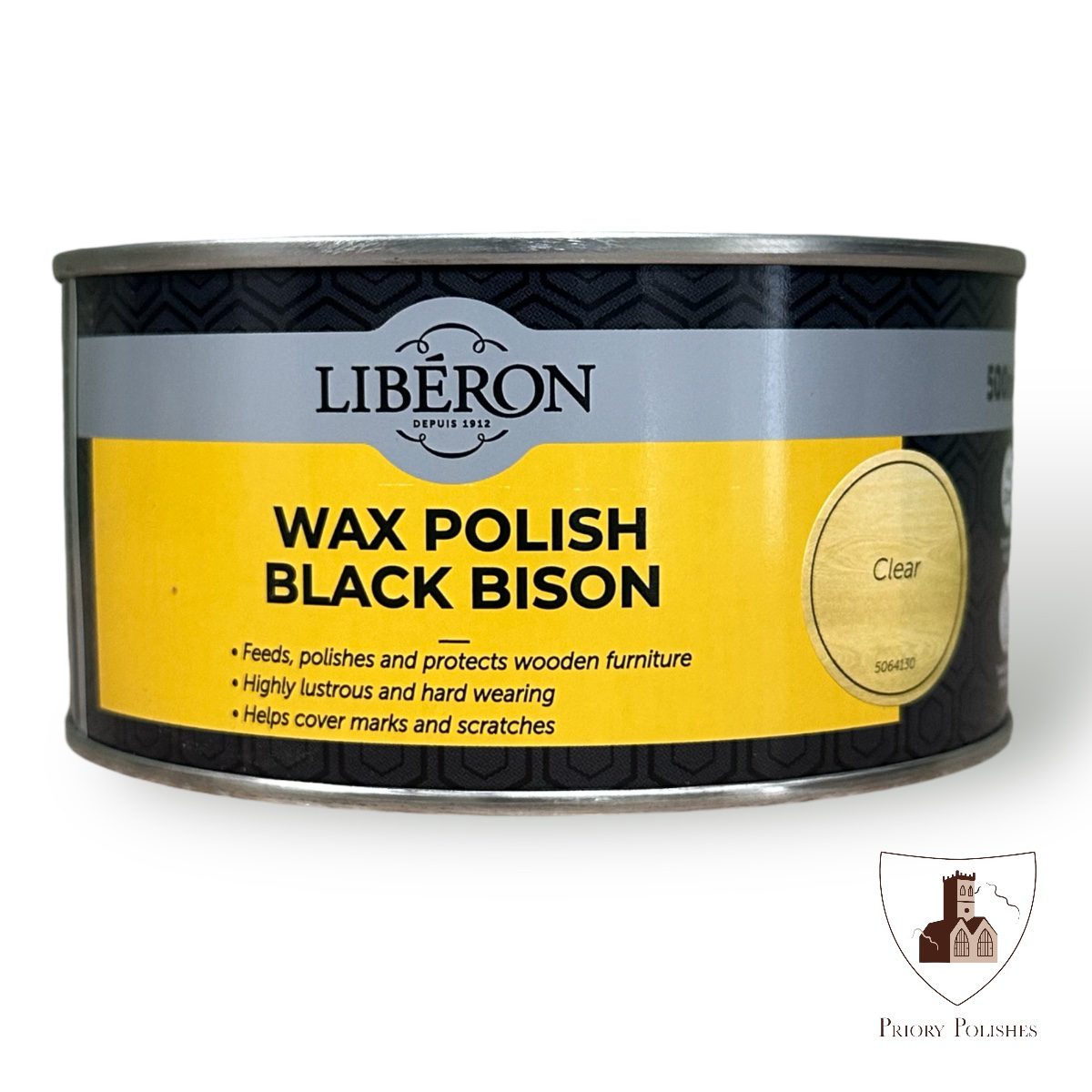 Liberon Wax Polish Black Bison Paste - Clear