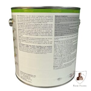 Osmo Stone and Terracotta Oil Back of tin