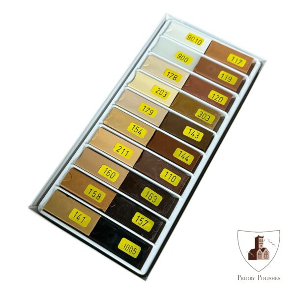 Hard Wax Filler Sticks Set box of 20 Mixed colours