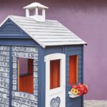 Playhouse painted in Napoleonic Blue