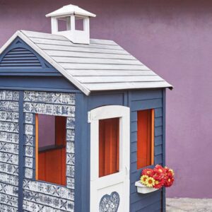 Playhouse painted in Napoleonic Blue