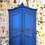 Napoleonic Blue Chalk Painted Wardrobe