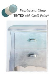 Annie Sloan Pearlescent Glaze with Chalk Paint