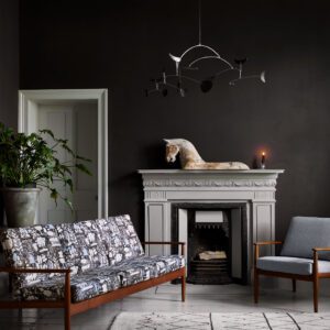 Paris Grey painted fireplace