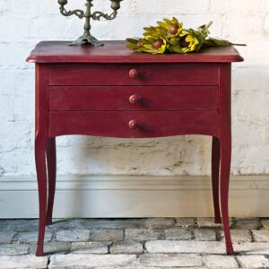 Burgundy side table