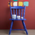 Chair in Annie Sloan 'Frida Blue'.