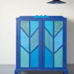 Frida blue painted Cabinet