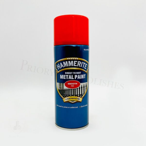 Hammerite Aerosol Metal Paint - Smooth - Red