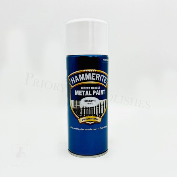 Hammerite Aerosol Metal Paint - Smooth - White