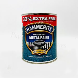 Hammerite Metal Paint 33% Extra - Hammered - Black