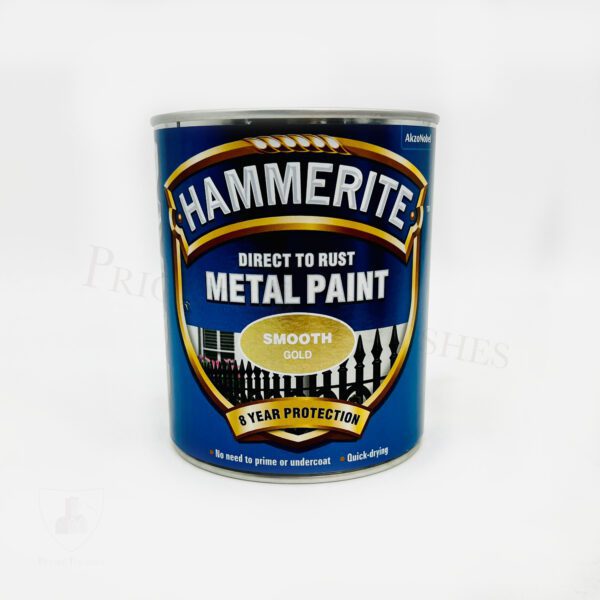 Hammerite Smooth Metal Paint | Smoothrite - Gold