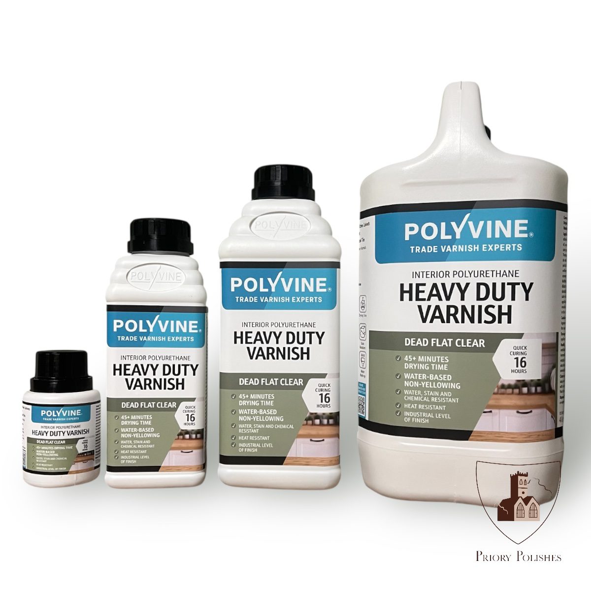 Polyvine Heavy Duty Wood Varnish - Dead Flat