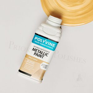 Polyvine Metallic Paint - 500ml - Pale Gold