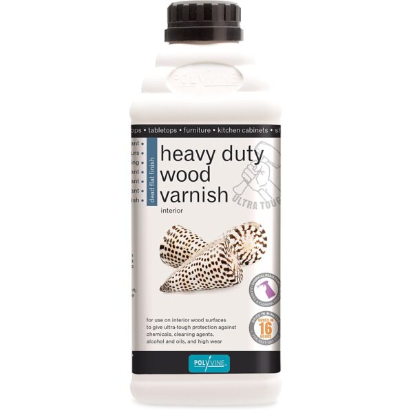 Polyvine Heavy Duty Floor Varnish - Dead Flat 1L