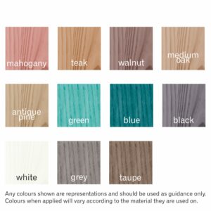 Polyvine Wood Dye Colour Chart