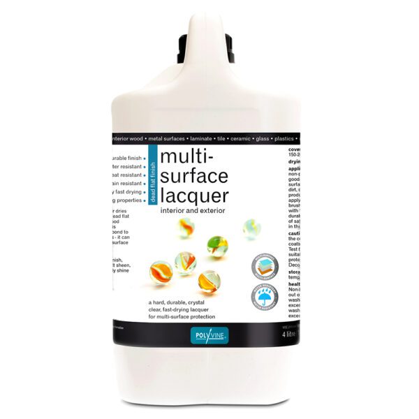 Polyvine Multi-Surface Lacquer - Dead Flat 4L