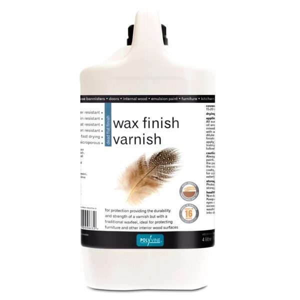 Polyvine Wax Finish Varnish - Dead Flat 4L