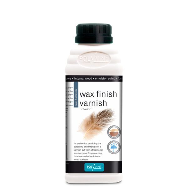 Polyvine Wax Finish Varnish - Dead Flat 500ml