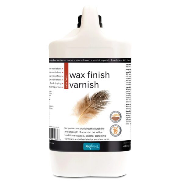 Polyvine Wax Finish Varnish - Satin 4L