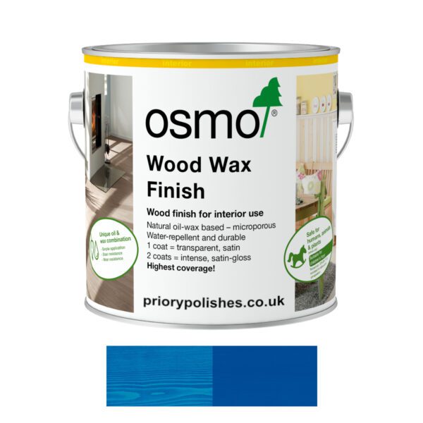 Osmo Wood Wax Finish Intensive Tones - 3125 BLUE