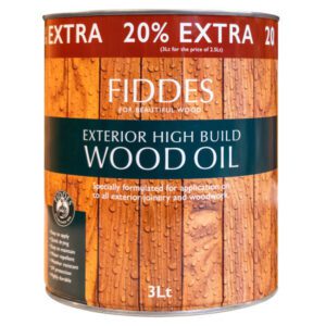 Fiddes Exterior High Build Wood Oil - 3 litre