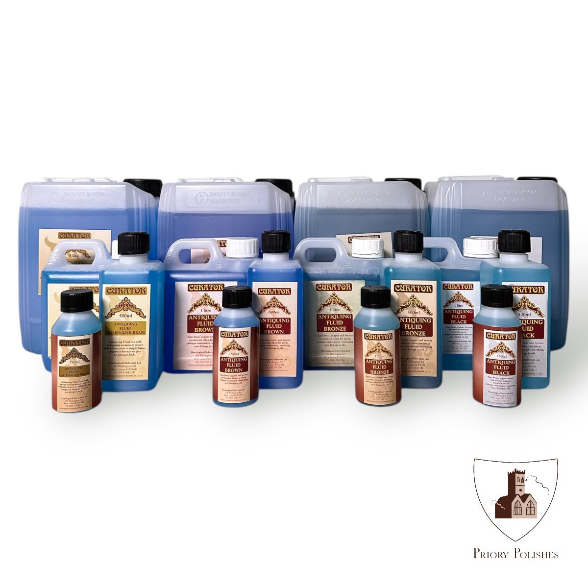 Curator Antiquing Fluid – Professional Metal Patination for Brass, Copper, Bronze & Mild Steel