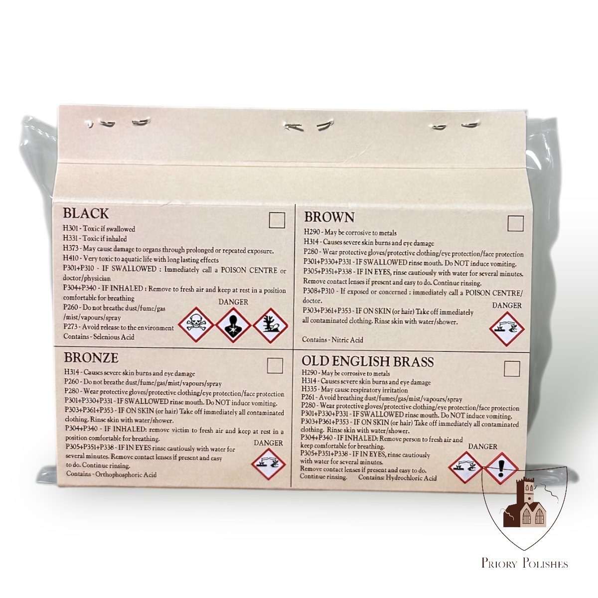 Curator Antiquing Fluid Trial Pack back of pack